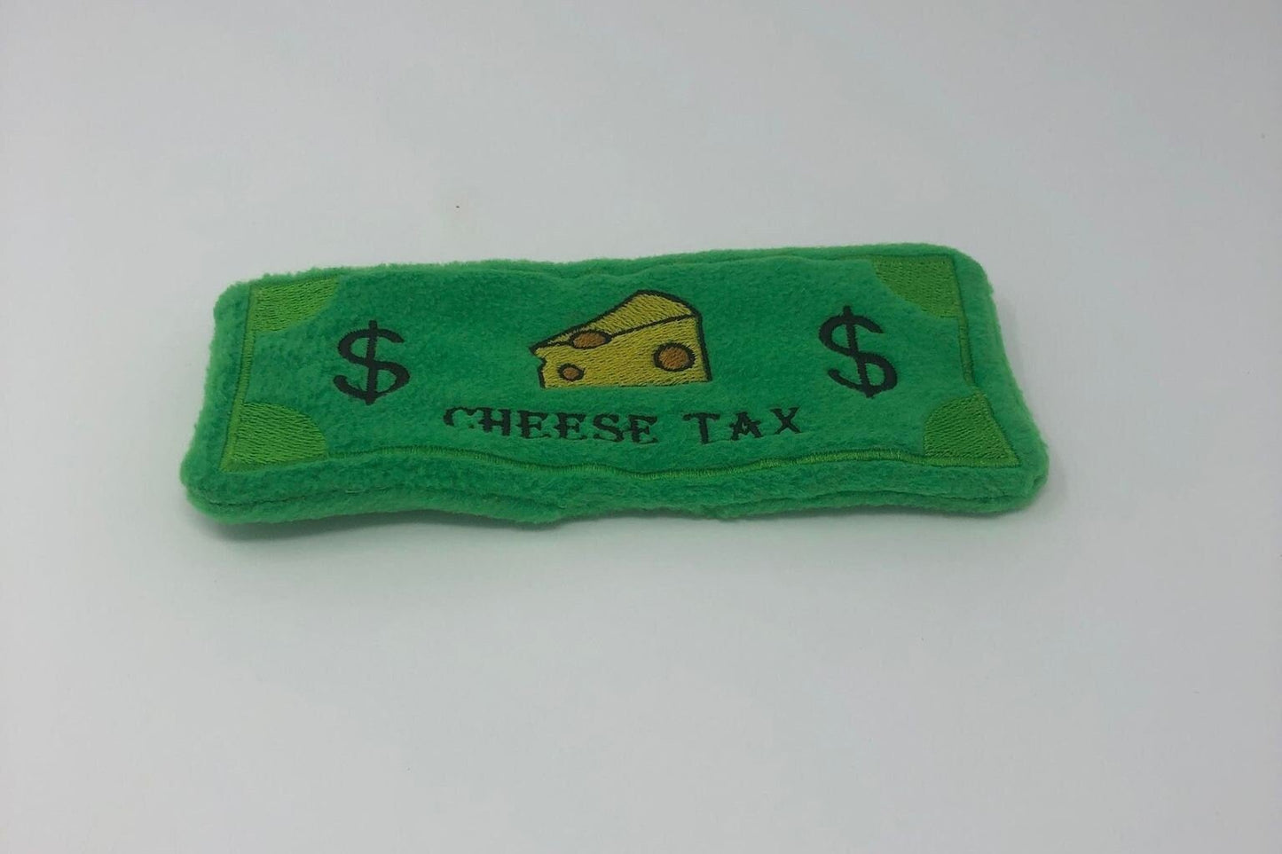 Cheese Tax Bill Dog Toy Plushie - KaBon Creations