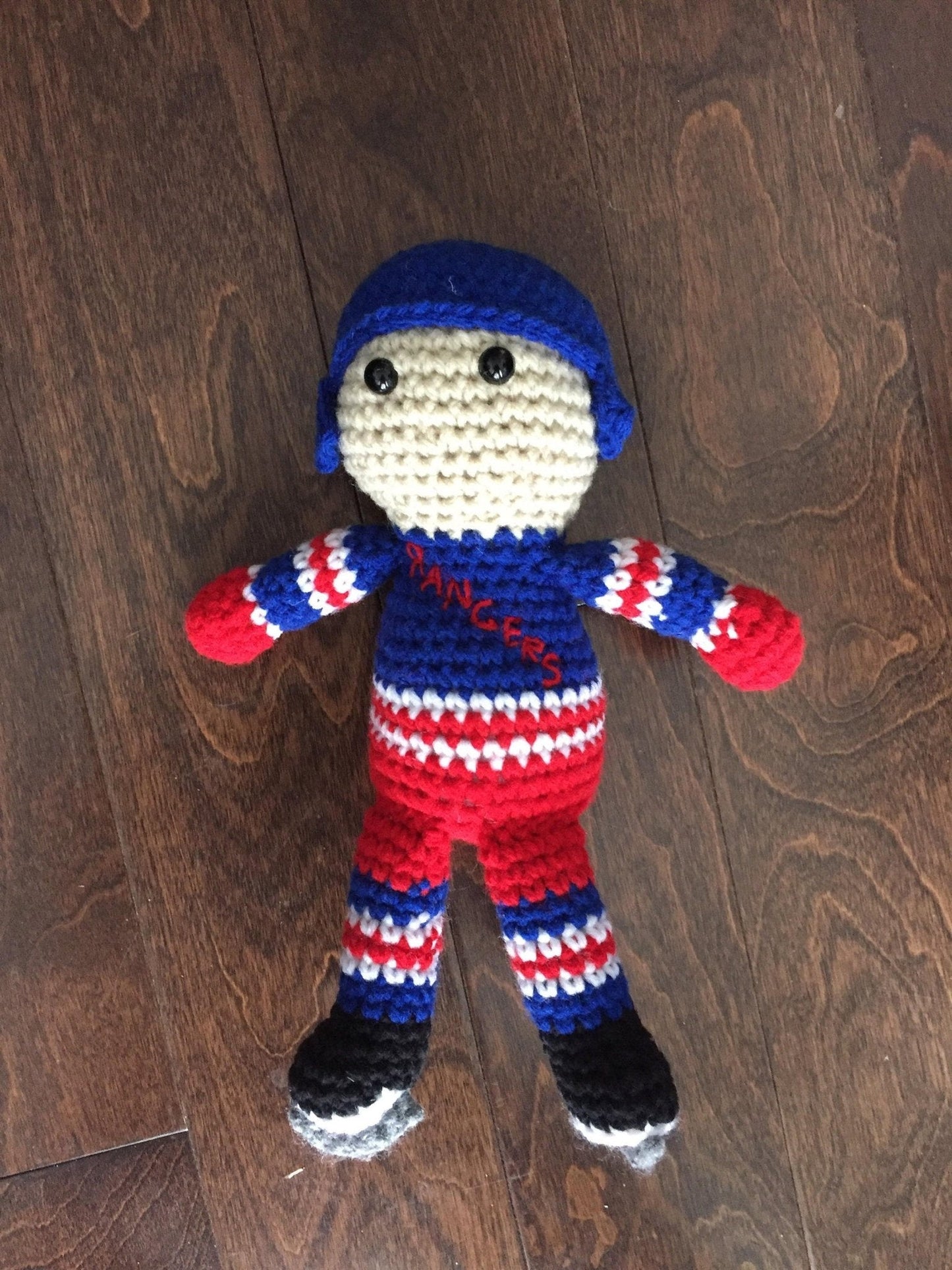 New York Rangers NHL Crochet Hockey Doll - KaBon Creations