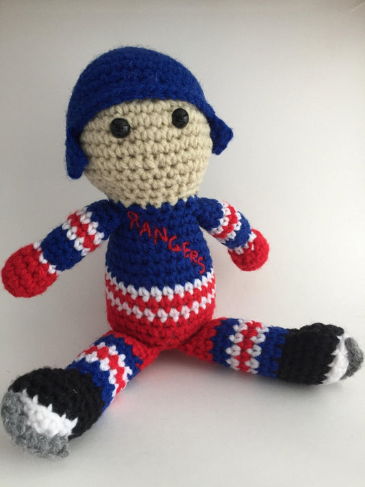 New York Rangers NHL Crochet Hockey Doll - KaBon Creations