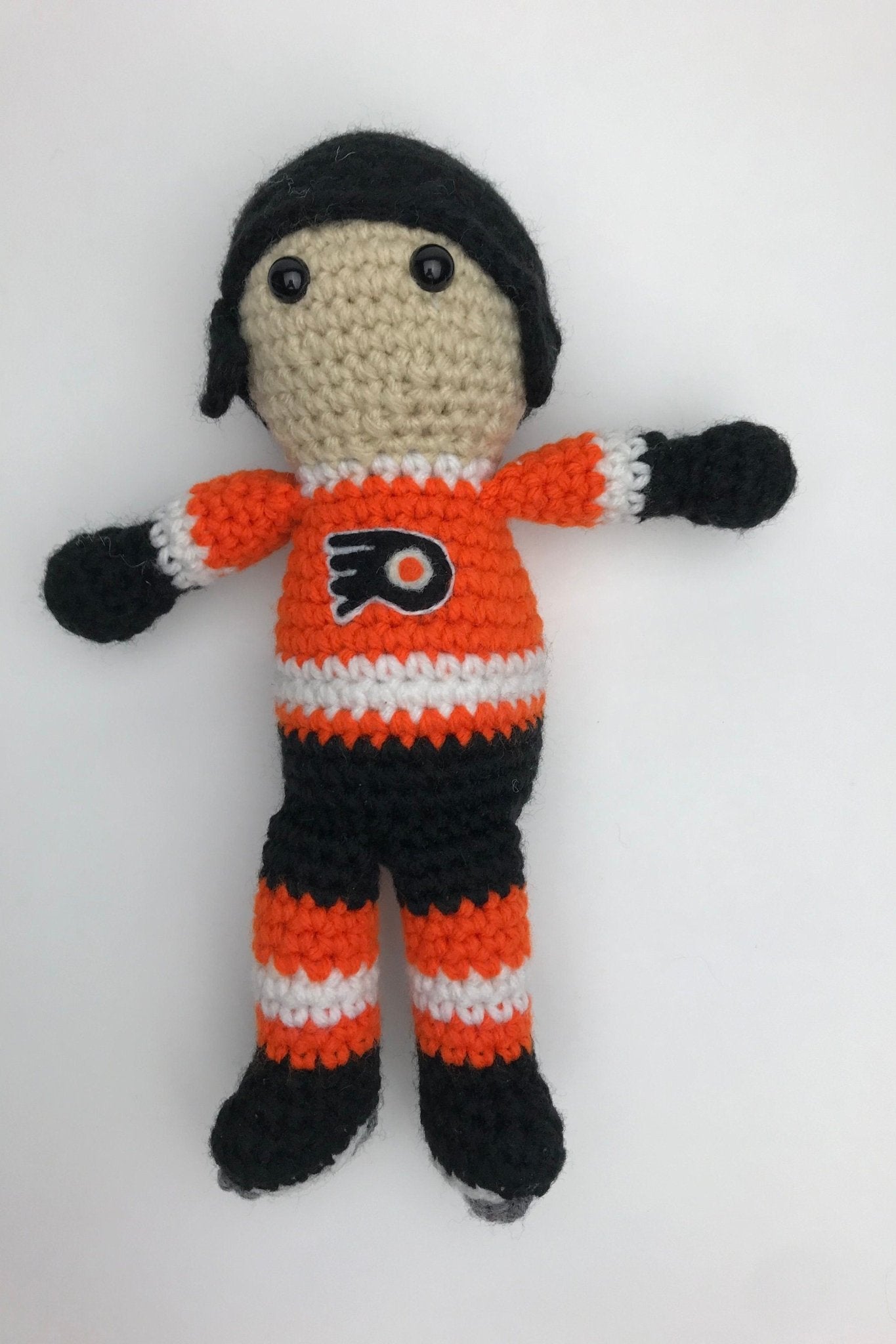 Philadelphia Flyers NHL Crochet Hockey Doll - KaBon Creations