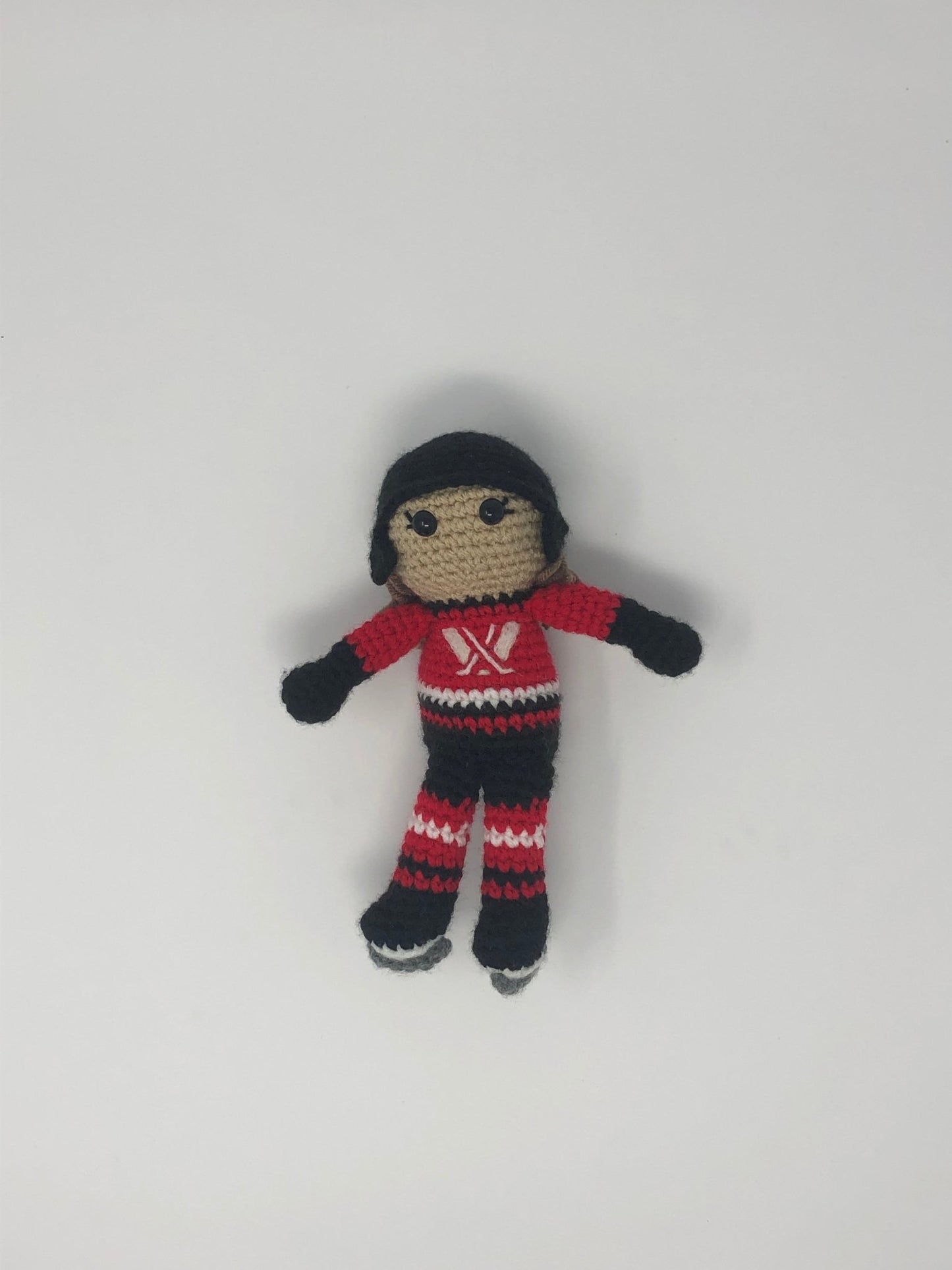 PWHL Ottawa Crochet Hockey Doll - KaBon Creations