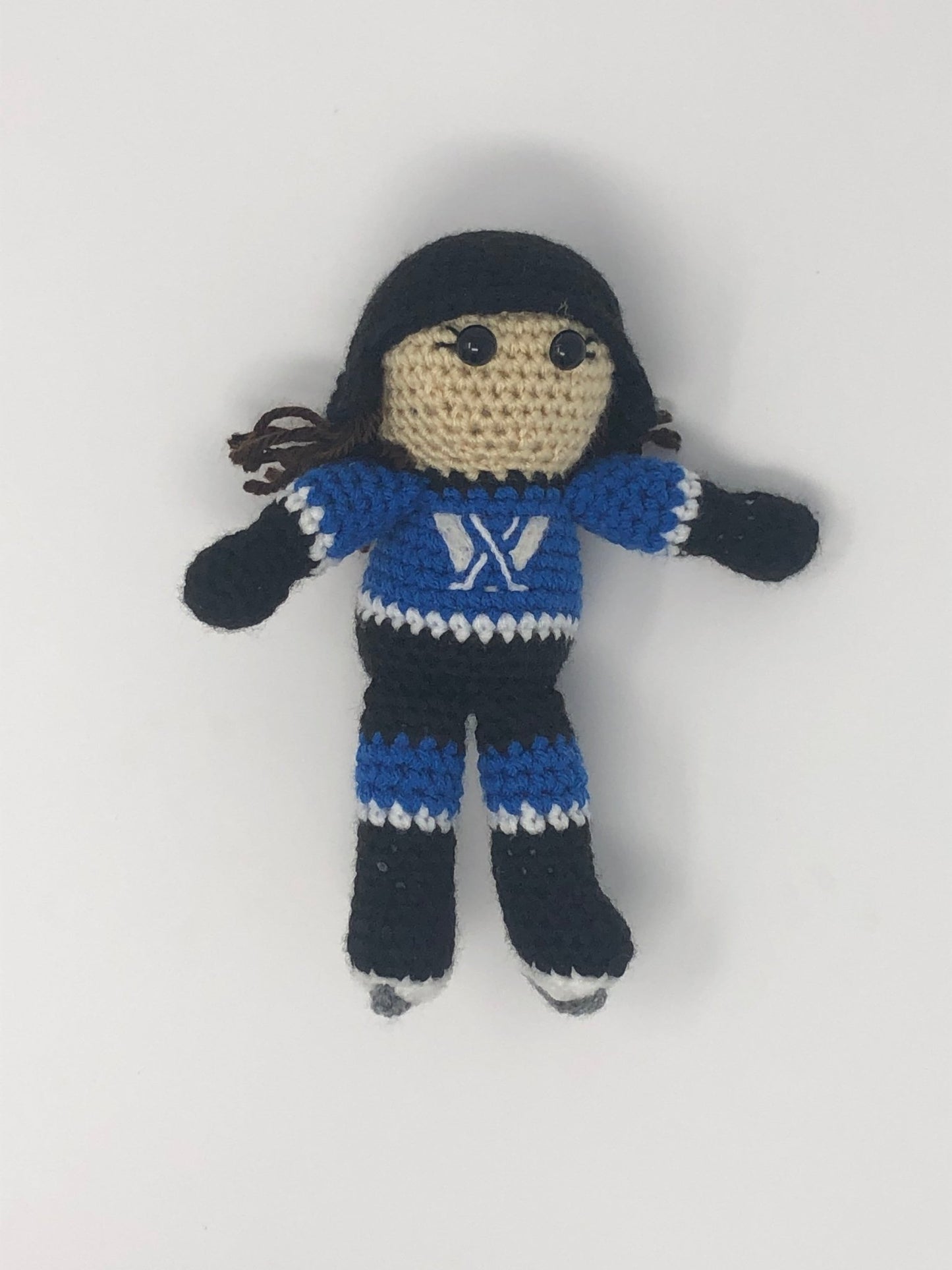 PWHL Toronto Crochet Hockey Doll - KaBon Creations