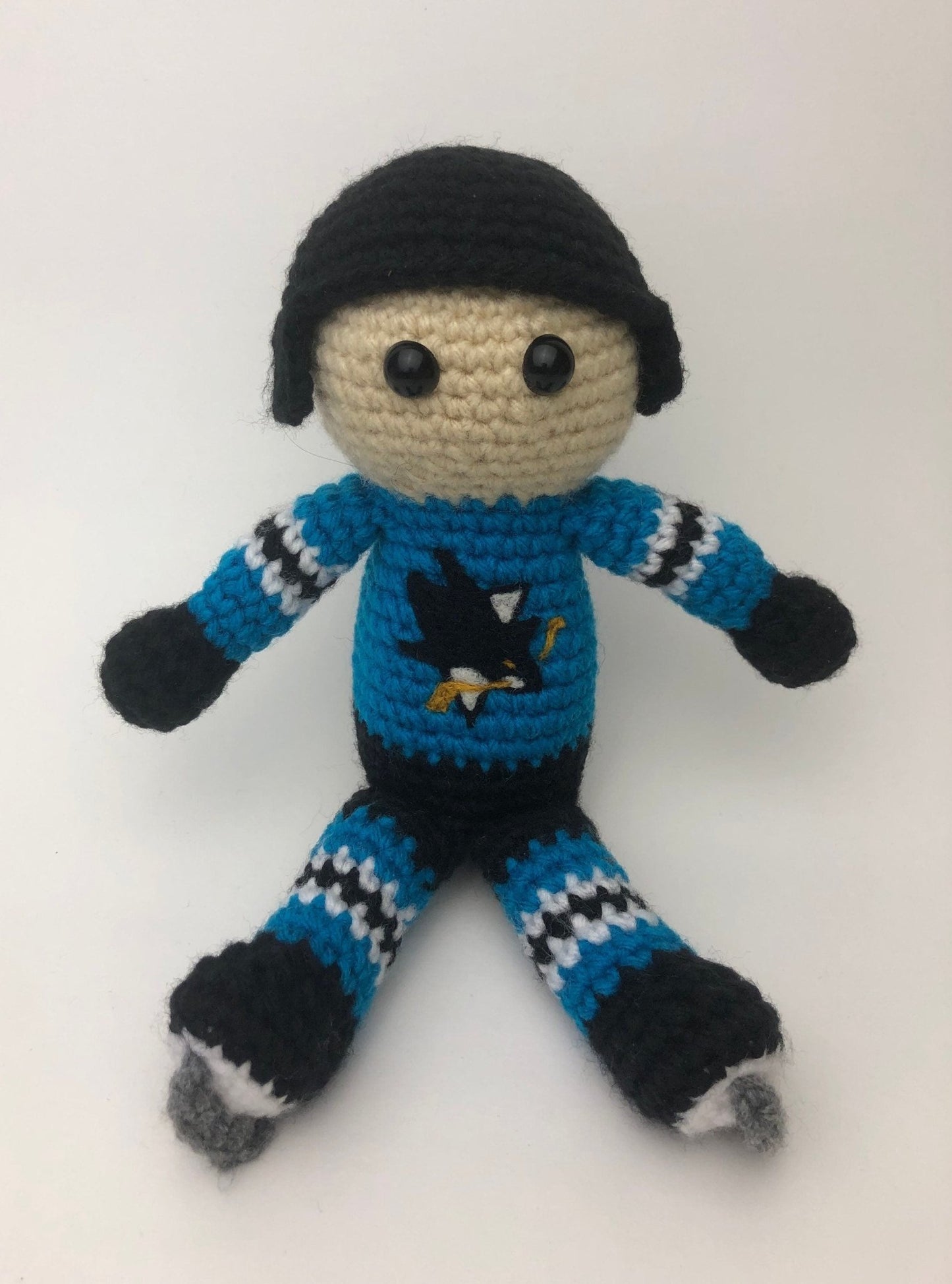 San Jose Sharks NHL Crochet Hockey Doll - KaBon Creations