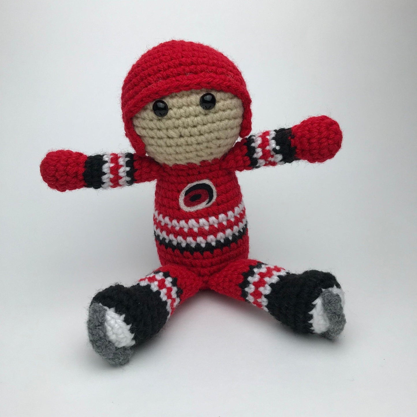 Carolina Hurricanes NHL Crochet Hockey Doll - KaBon Creations