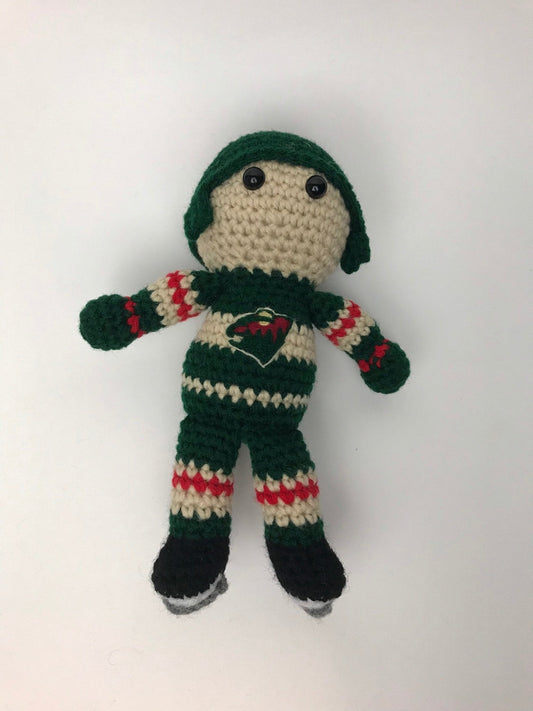 Minnesota Wild NHL Crochet Hockey Doll - KaBon Creations