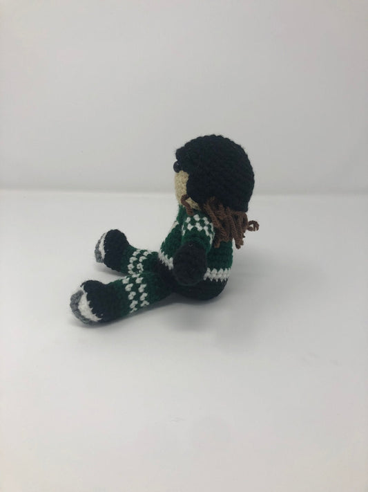 PWHL Boston Crochet Hockey Doll - KaBon Creations