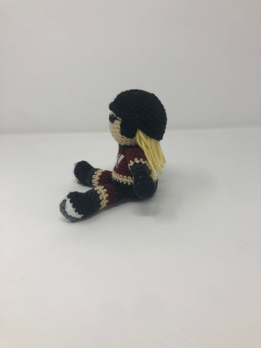 PWHL Montreal Crochet Hockey Doll - KaBon Creations