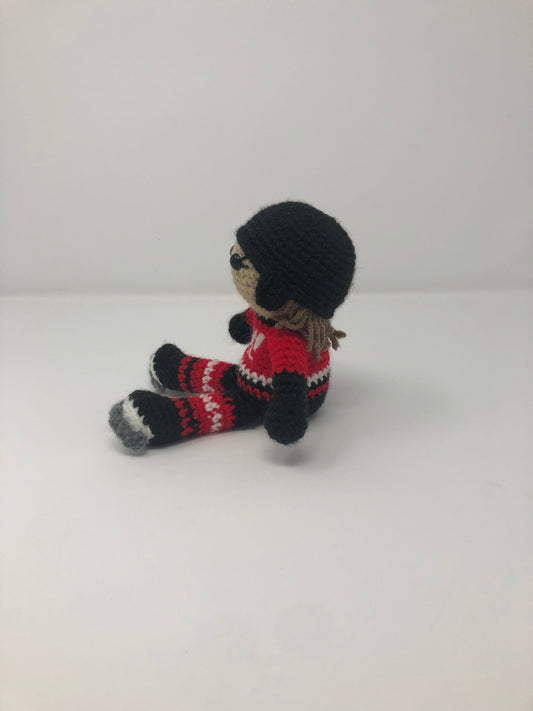 PWHL Ottawa Crochet Hockey Doll - KaBon Creations