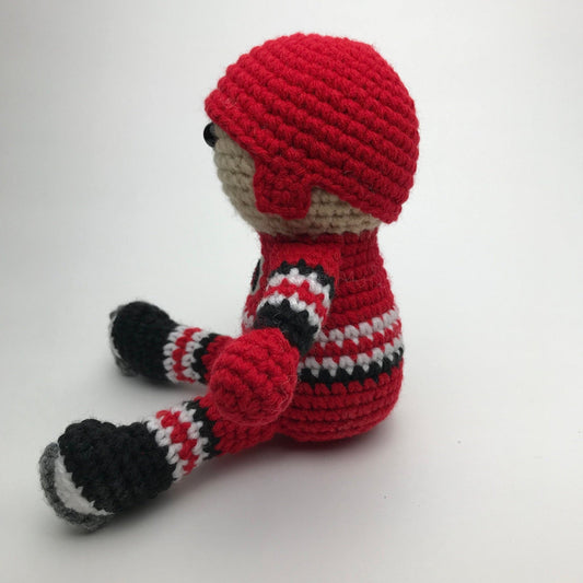 Carolina Hurricanes NHL Crochet Hockey Doll - KaBon Creations