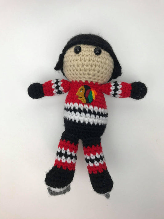 Chicago Blackhawks NHL Crochet Hockey Doll - KaBon Creations