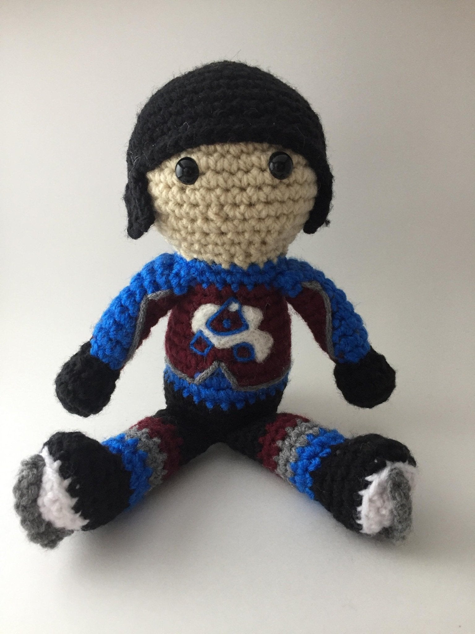 Colorado Avalanche NHL Crochet Hockey Doll - KaBon Creations