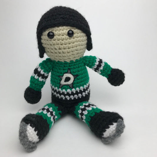 Dallas Stars NHL Crochet Hockey Doll - KaBon Creations